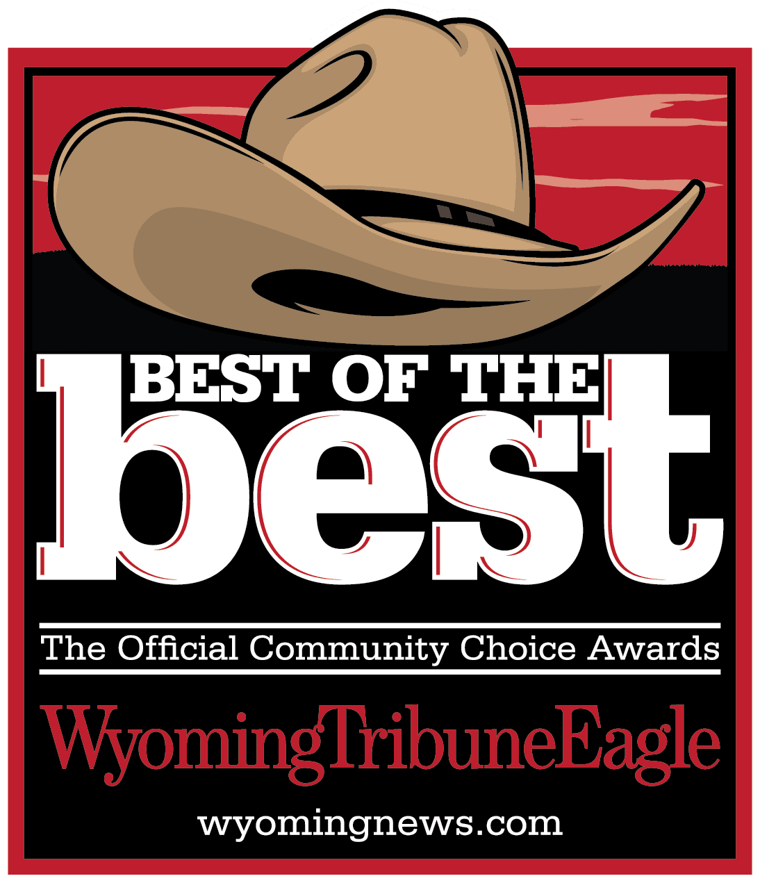 2026 Best of the Best Community Choice Awards logo from Wyoming Tribune Eagle