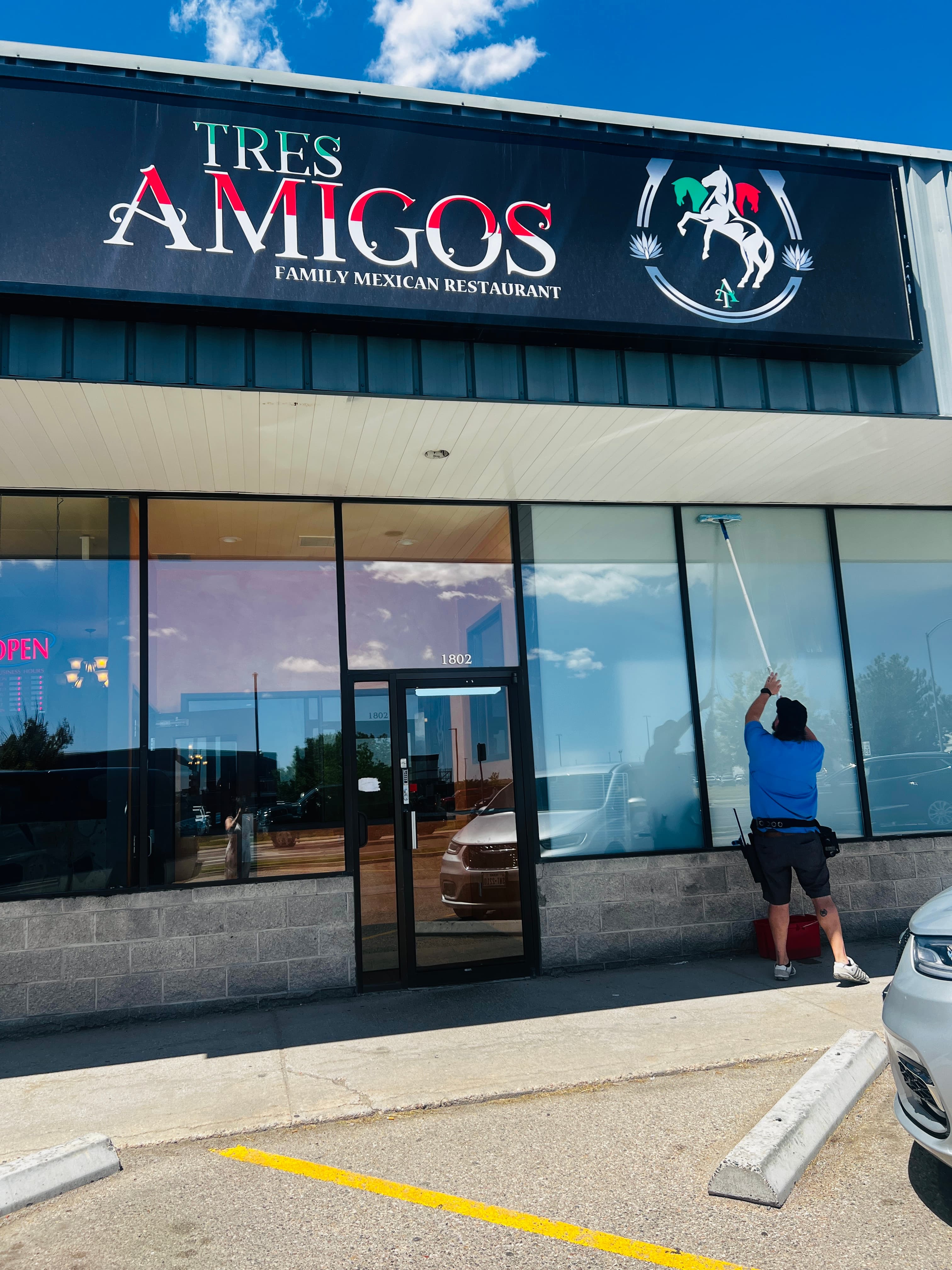 Tres Amigos restaurant property serviced by Above & Beyond Janitorial Services